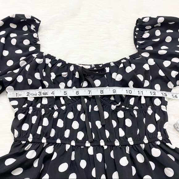 2BELLA Polka Dot Milkmaid Top - Picture 4 of 5